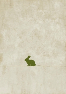 Minimalismus-Abstrakt-einsamer-winziger-Hase-01---Edition-of-50