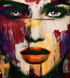 Just-Face-Serie-897-3D-Purple-Red---2018--by-Felix-von-Altersheim