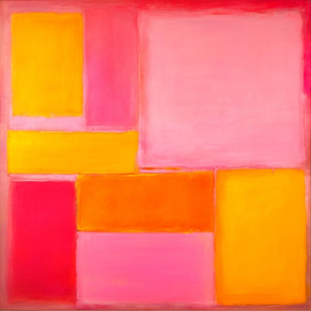 Bild 1 von XXL LEINWÄNDE bis 200 cm x  200 cm - Abstrakt Quadrat 04 Ultra HD Colors  by Team W 32  / (Größe) 40 cm x 40 cm 2 cm Leinwand gespiegelt