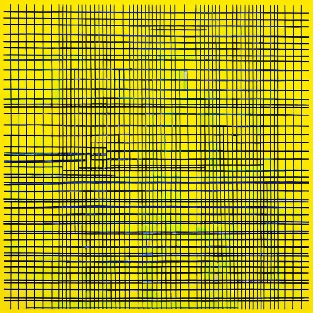 Bild 1 von Geometrie-  Bauhaus - Abstrakt - M39  / (Größe) 100x100 cm 2 cm Leinwand gespiegelt