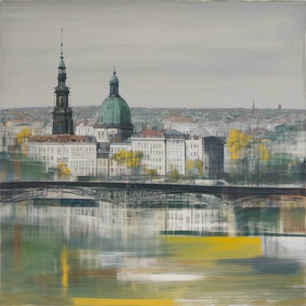 Bild 1 von XXL Leinwände -Heimat - Dresden Architektur 16 by Team W 32  / (Größe) 60 cm x 60 cm 2 cm Leinwand gespiegelt