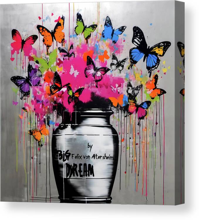 Bild 1 von SPECIAL: 5 cm dicker Keilrahmen wählbar -  Butterfly 01 - Big Dream by Felix von Altersheim