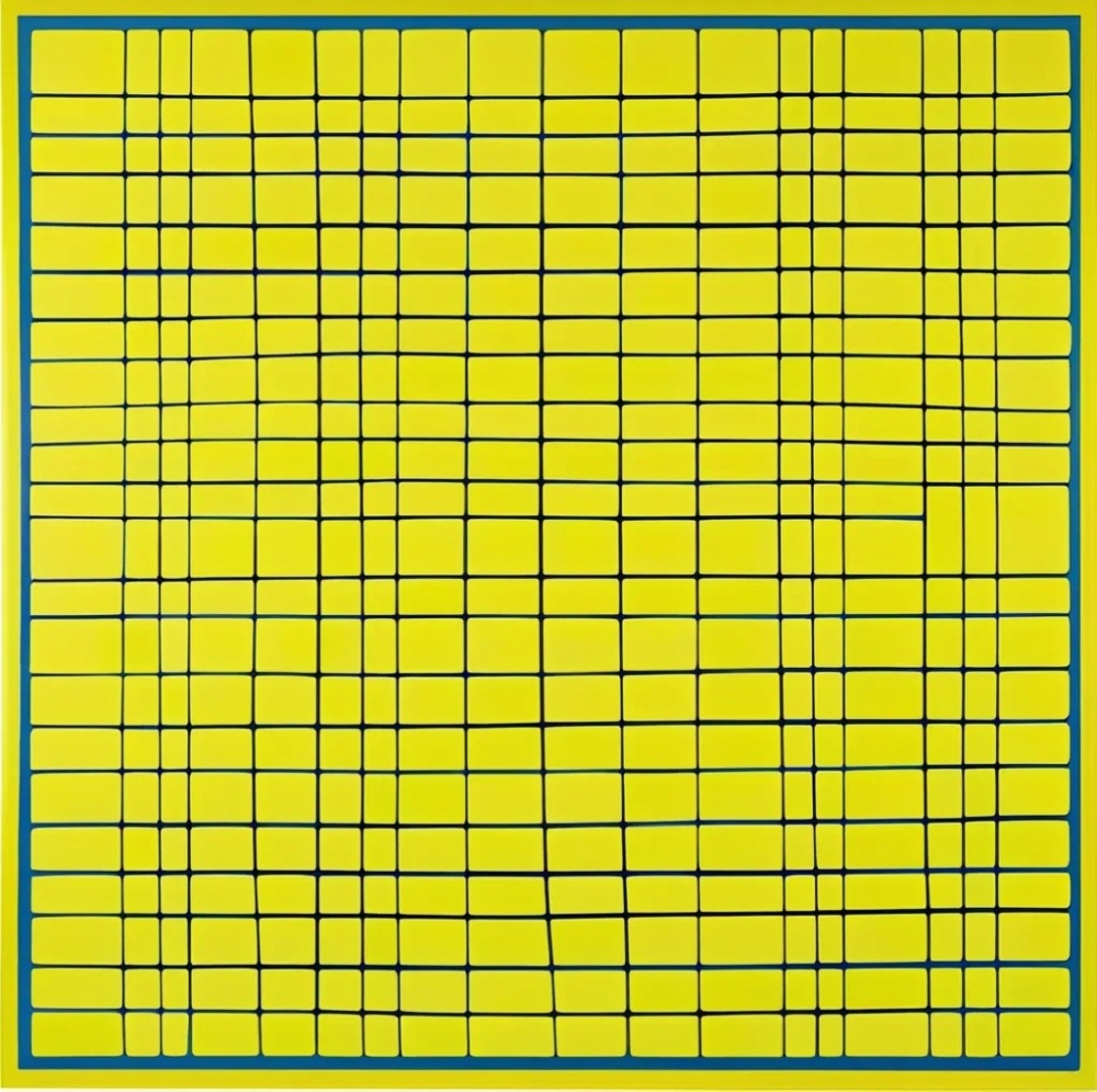 Bild 1 von Geometrie-  Bauhaus - Abstrakt - M35  / (Größe) 100x100 cm 2 cm Leinwand gespiegelt