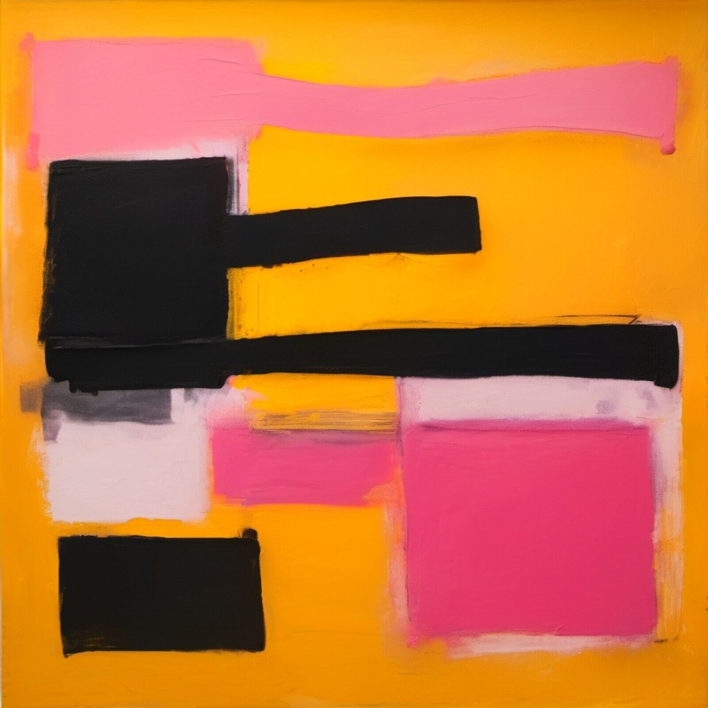 Bild 1 von XXL LEINWÄNDE bis 200 cm x  200 cm - Abstrakt Trouble Quadrat 04 Ultra HD Colors  by Team W 32