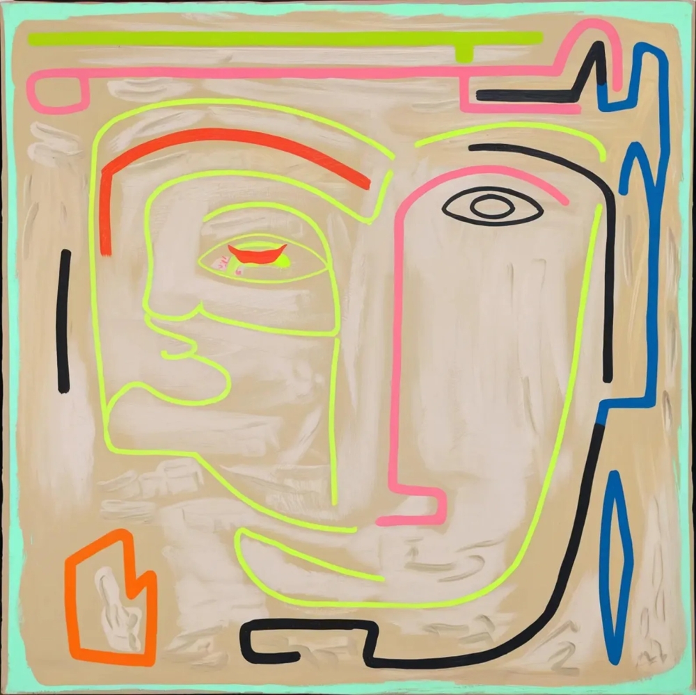 Bild 1 von Figurative Expressionismus Abstrakt Portrait Formen 06 Edition of 50 by Samuel Richter