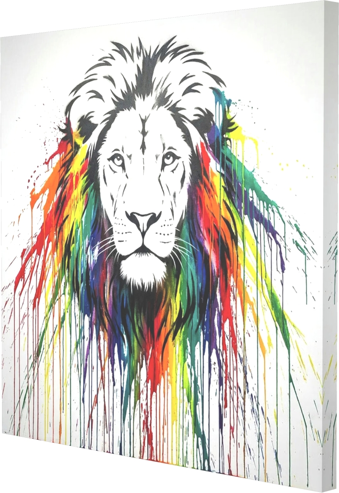Bild 1 von Einzelstück! - König der Tiere - Löwe Splash Street Art Style