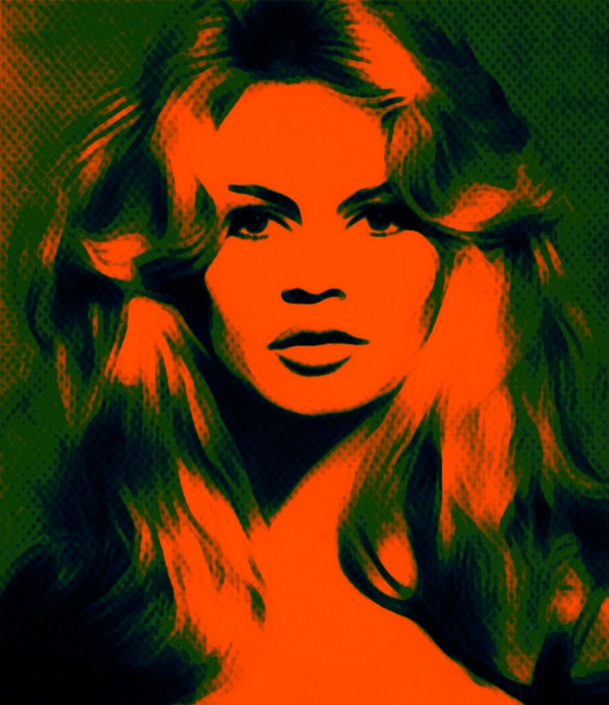 Bild 1 von Motiv Brigitte Bardot Vintage Orange by Felix von Altersheim