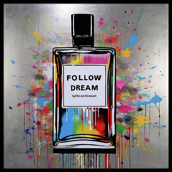 Bild 1 von Follow u dream - Pigmentdruck auf Silber Aluminium gebürstet/gerahmt Auflage 10/10 1 x verfügbar