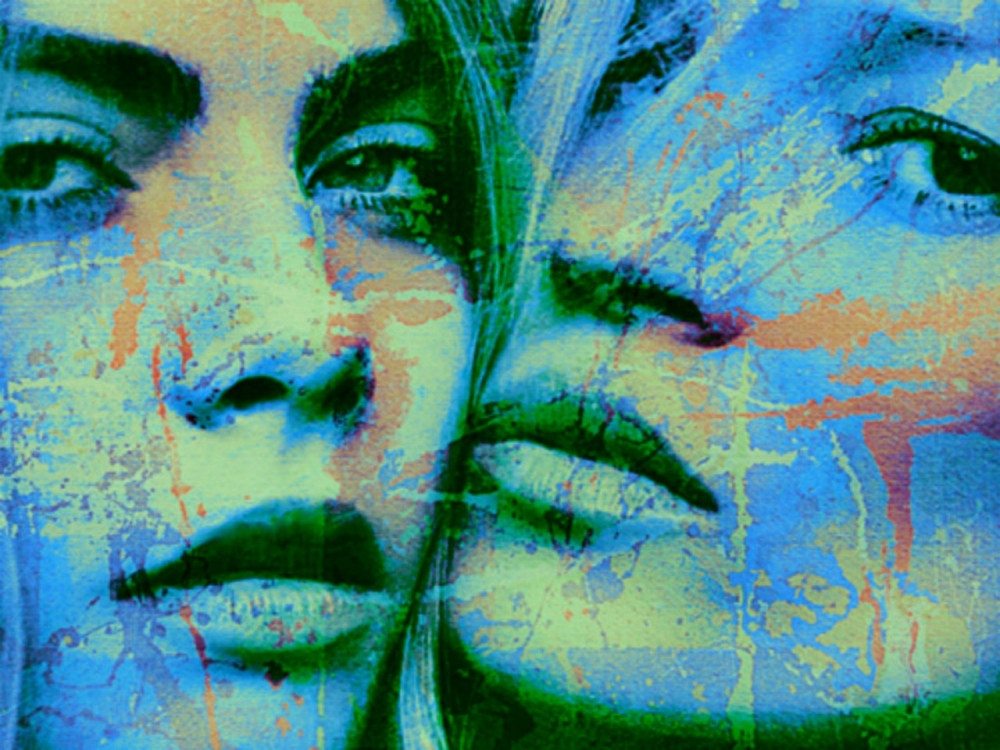 Bild 1 von Motiv Kate Moss vs. Cara Blue Splash by Felix von Altersheim