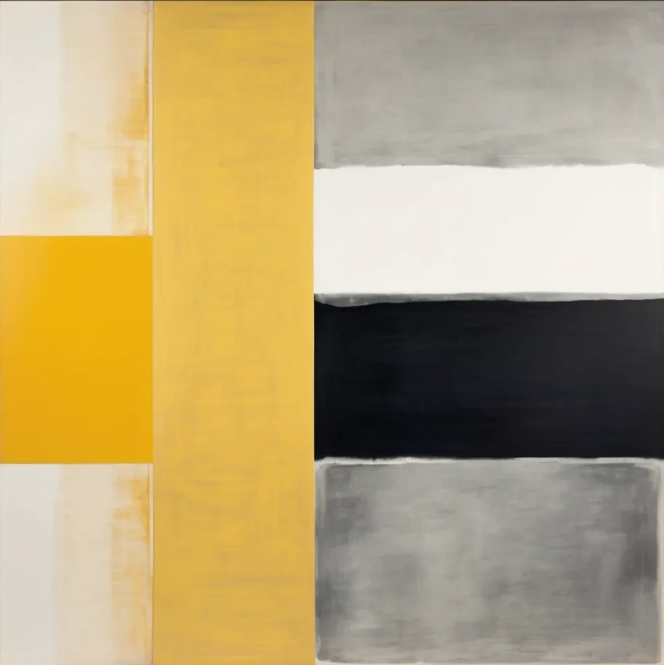 Bild 1 von Geometrie-  Bauhaus - Abstrakt - M33  / (Größe) 80x80 cm 2 cm Leinwand gespiegelt