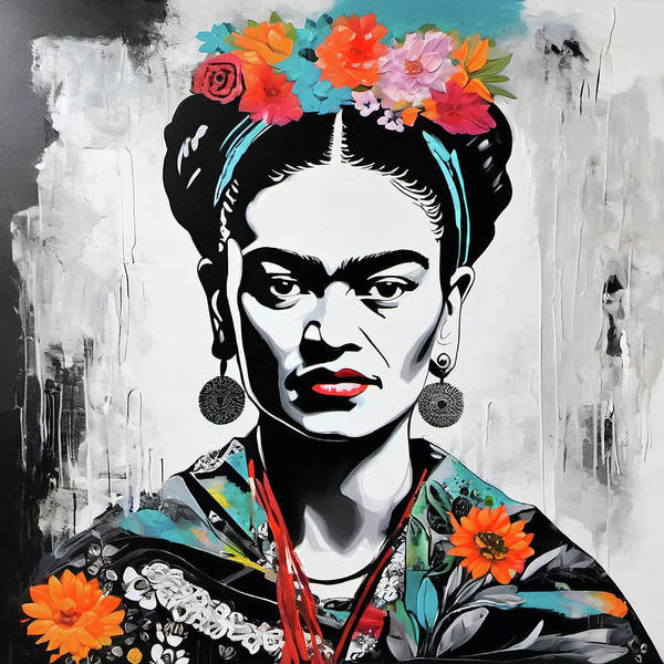 Bild 1 von Hommage an Frida Kahlo - Flora - Orange -  by Felix von Altersheim