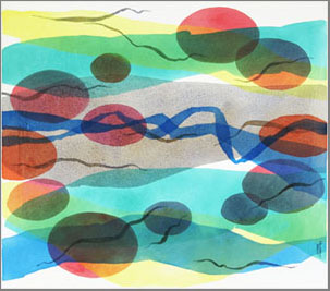 Bild 1 von WV-Nr: 2012-01 ''hold the line'' 2012, 70 x 80 cm, Acryl auf Leinwand
