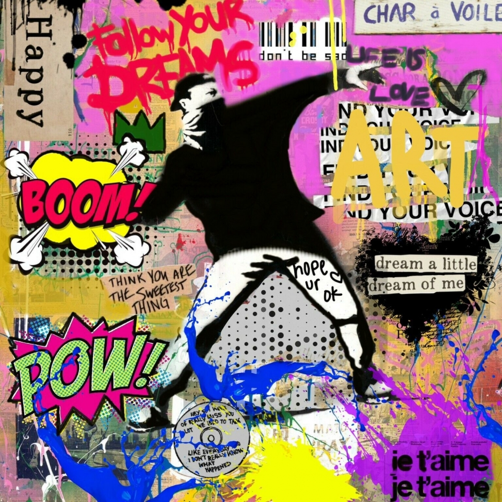 Bild 1 von Hommage Flower Banksy vs. Follow u dream by Felix von Altersheim
