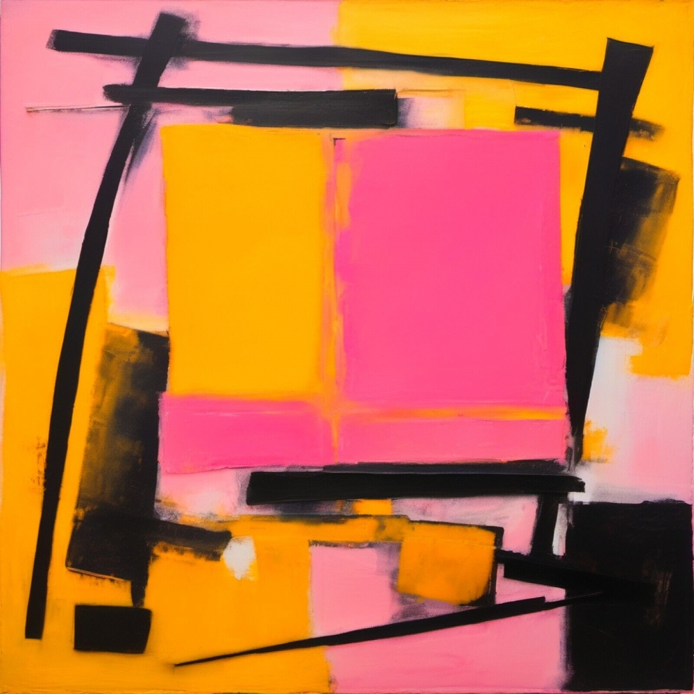 Bild 1 von XXL LEINWÄNDE bis 200 cm x  200 cm - Abstrakt Trouble Quadrat 02 Ultra HD Colors  by Team W 32