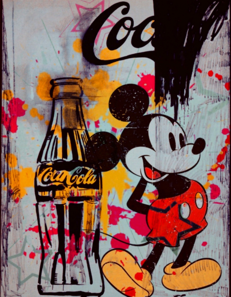 Bild 1 von Motiv Mickey Tribut Coke  by Felix von Altersheim  / (Größe) Du hast einen anderen Wunsch? Schreib uns eine Nachricht! Dein Wandbild erhältlich ab: