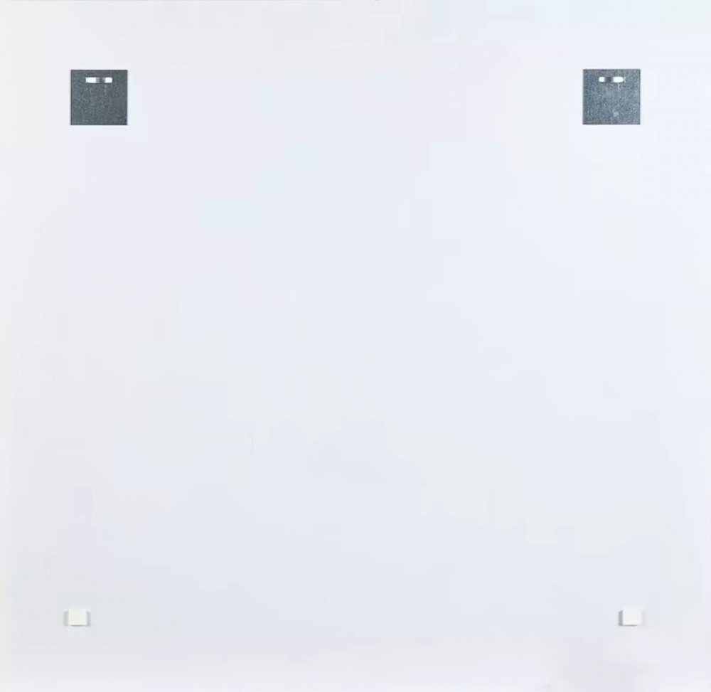 Bild 1 von Einzelstück! Never give up Banksy Hommage 120x120 cm  Alu Dibond