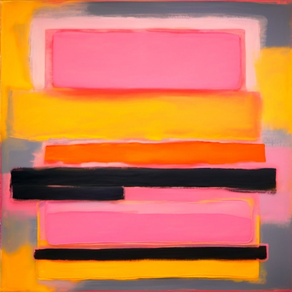 Bild 1 von XXL LEINWÄNDE bis 200 cm x  200 cm - Abstrakt Quadrat 01 Ultra HD Colors  by  Team W 32  / (Größe) 140 cm x 140 cm 2 cm Leinwand gespiegelt