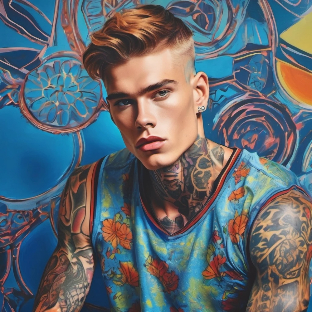 Bild 1 von Hommage Berghain Berlin Boys  Nr. 101 - Tattoos  by Team W 32  / (Größe) Du hast einen anderen Wunsch? Schreib uns eine Nachricht! Dein Wandbild erhältlich ab: