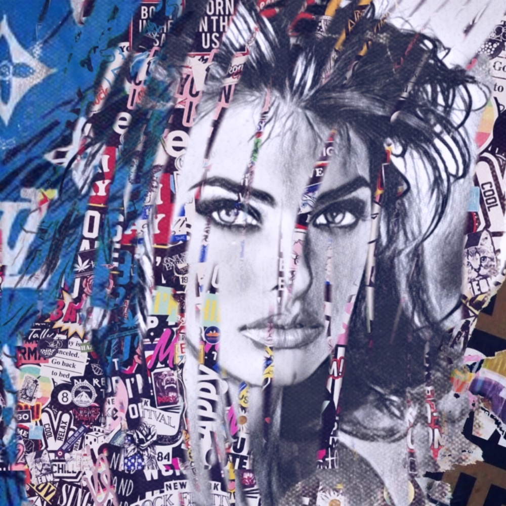 Bild 1 von Motiv Linda Evangelista Plakativ - Collage by Felix von Altersheim