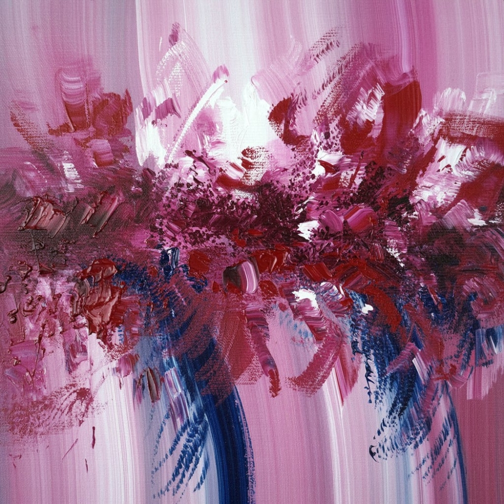 Bild 1 von Expressionismus - Abstrakt - 02  / (Größe) 60x60 cm 2 cm Leinwand gespiegelt