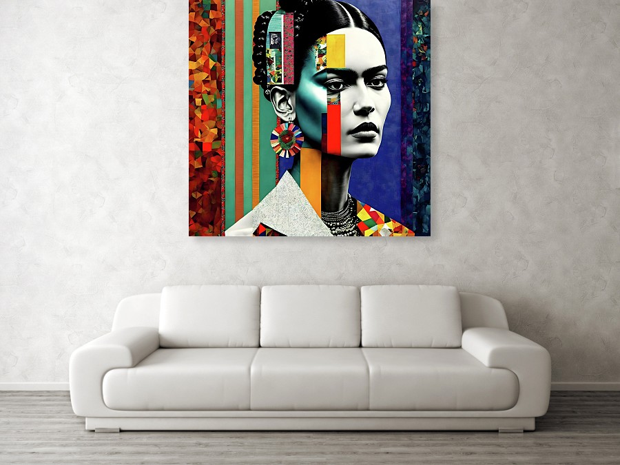 Bild 1 von Motiv Frida Kahlo - Urban Collage - by Felix von Altersheim