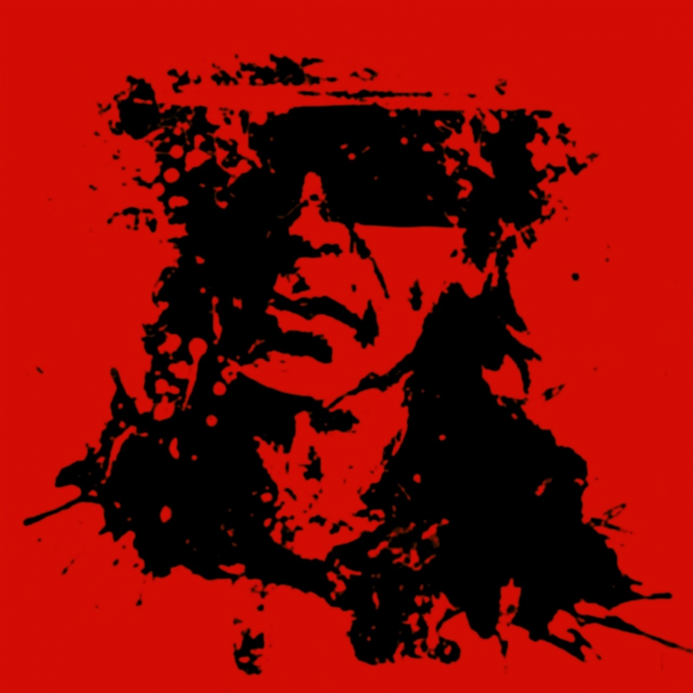Bild 1 von Motiv Udo Lindenberg Punk Red 09  Felix von Altersheim  / (Größe) 40 cm x 40 cm 2 cm Leinwand gespiegelt
