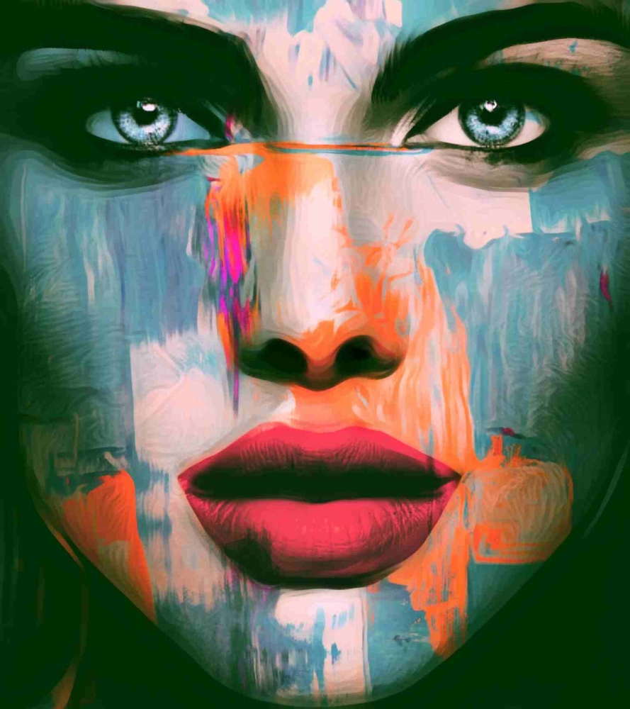 Bild 1 von Serie Just Face 0502 by Felix von Altersheim  / (Größe) 70 cm x 77.8 cm 5 mm Acrylglas XT weiss/kaschiert 100 % inkl. Halterungen beigelegt