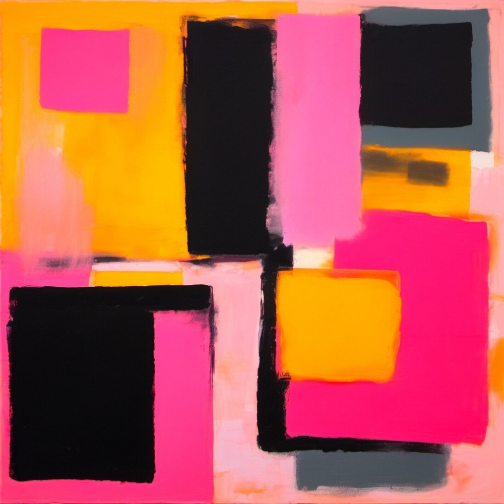 Bild 1 von XXL LEINWÄNDE bis 200 cm x  200 cm - Abstrakt Trouble Quadrat 01 Ultra HD Colors  by  Team W 32