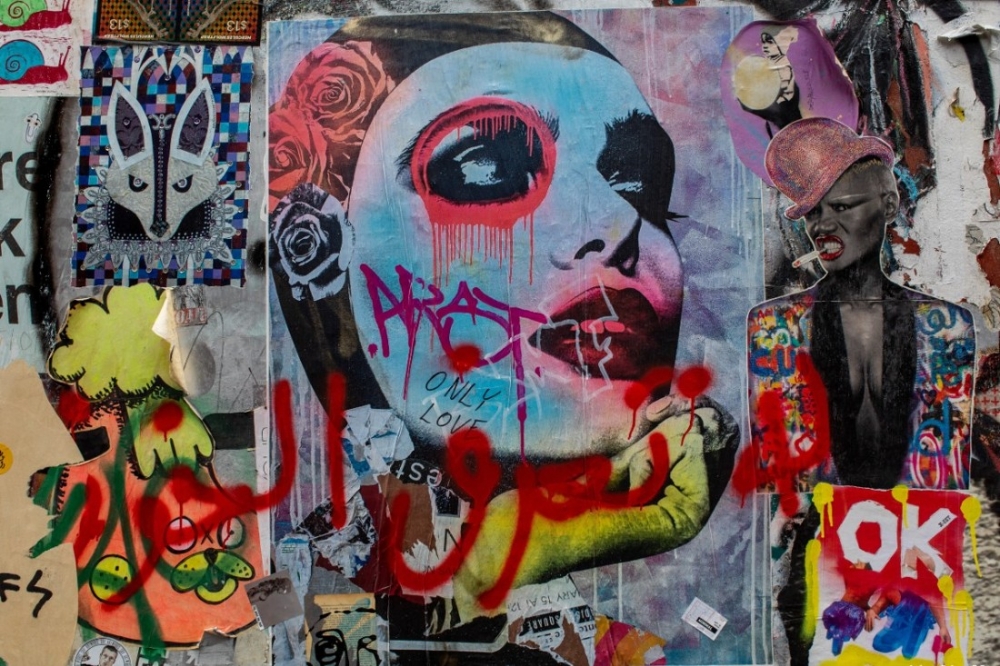 Bild 1 von Collage - Women Street Art 018 - Dokumentation - Fotografie by Paffy  / (Größe) 100 cm x 80 cm 2 cm Leinwand gespiegelt