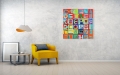 Bild 4 von Naive Bauhaus - Typografie - Colors -  by Felix von Altersheim  / (Größe) 120 cm x 120 cm 4 mm Gallery Print/Acrylglas inkl. Halterungen beigelegt