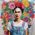 Bild 1 von Motiv Frida Kahlo Flower- Pop Art - by Felix von Altersheim