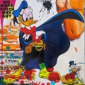 Bild 2 von Hommage Donald Duck No More Mister Nice Guy 90 cm x 90 cm Leinwand