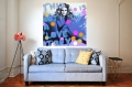 Bild 2 von Motiv Brigitte - This is not a Love Story - Blau by Felix von Altersheim  / (Größe) 70 cm x 70 cm 5 mm Acrylglas XT weiss/kaschiert 100 % inkl. Halterungen beigelegt