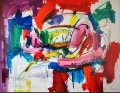 Bild 2 von Premium - XXL Galerie Rahmen - Lila - Expressionismus Abstrakt  by Felix von Altersheim