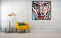 Bild 3 von Premium - Galerie Rahmen - Zebra - Boy 01  Foto Realismus  by Felix von Altersheim  / (Größe) 120 cm x 120  cm Gallery Print/schwarzen Rahmen fertigt montiert/Schwarz