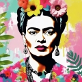 Bild 1 von Hommage Frida Kahlo Urban Edition of 50 by Samuel Richter
