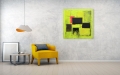 Bild 3 von Neon Gelb - Bauhaus - Konzept - 01 - by Felix von Altersheim  / (Größe) 40 cm x 40 cm 2 cm Leinwand gespiegelt