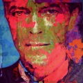 Motiv David Bowie Red Scarf Face by Felix von Altersheim