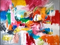 Bild 2 von Premium - XXL Galerie Rahmen - Rainbow - Expressionismus Abstrakt