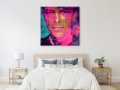 Bild 3 von Motiv David Bowie Pink Scarf Face by Felix von Altersheim **Logo wird nicht mitgedruckt