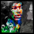 Bild 1 von Motiv Jimi Hendrix Blurred Game - Frame by Felix von Altersheim