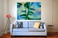 Bild 2 von Motiv Kate Moss vs. Cara Blue Splash by Felix von Altersheim