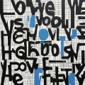 Bild 1 von Kalligrahie - Typografie - Pop Art. Mistake - Love u by Felix von Altersheim  / (Größe) 120 cm x 120 cm 4 mm Gallery Print/Acrylglas inkl. Halterungen beigelegt