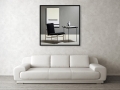 Bild 2 von Minimalismus Bauhaus Design Klassiker - 02 - by Team W32  / (Größe) BEST PREIS! Art Frame schwarz  inkl. Gallery Print/Acrylglas 105 cm x 105 cm