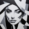 Bild 1 von Modern Art Female - Schwarz/Weiss 01 -  by Felix von Altersheim
