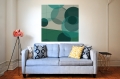 Bild 2 von Bauhaus Stil 06 by Felix von Altersheim  / (Größe) 100 cm x 100 cm 5 mm Acrylglas XT weiss/kaschiert 100 % inkl. Halterungen vormontiert