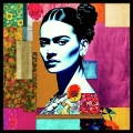 Bild 3 von Motiv Frida Kahlo - Flora Collage - by Felix von Altersheim
