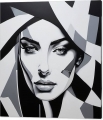 Bild 2 von Modern Art Female - Schwarz/Weiss 01 -  by Felix von Altersheim