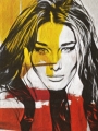 Motiv Carla Bruni Abstrakt Game Urban by Felix von Altersheim