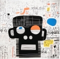 Bild 1 von Neon Expressionismus Porträt Feb 02 by ABC Artist  / (Größe) 80 cm x 80 cm 250 g matt Fotopapier